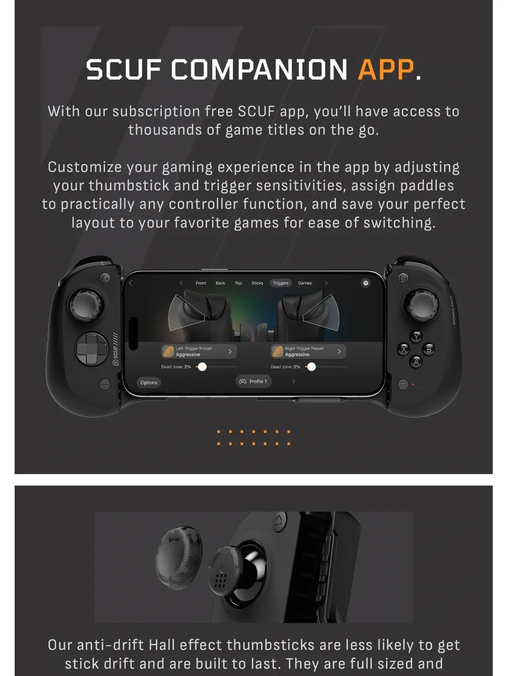 Nomad Mobile Gaming Controller - Black